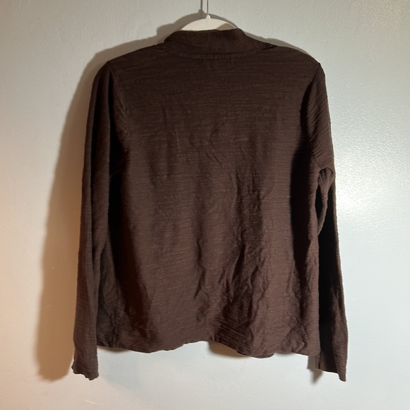 Tommy Bahama Large Brown Cardigan with Pockets Women’s - Picture 2 of 6